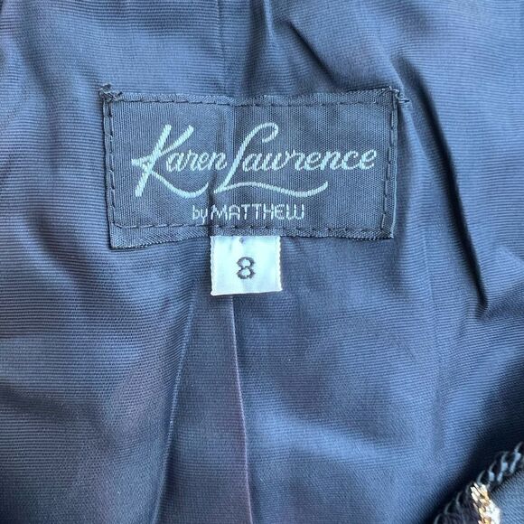 Karen Lawrence Vintage 1980s Metallic Jacket size 8 - Picture 3 of 9